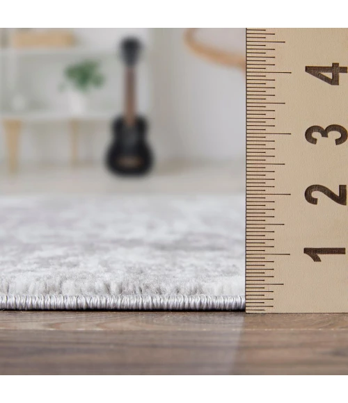 Loomaknoti Rhane Vandian Cream/Gray ER005 2 ft. X 3 ft. Rectangle Rug