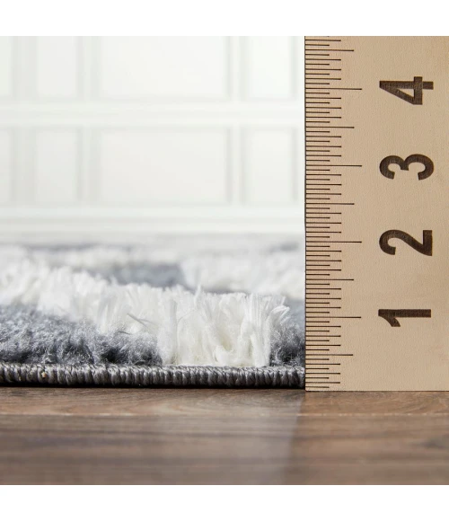 Loomaknoti Vemoa Aslayn Blue/Cream EV002 2 ft.  X 3 ft.  Rectangle Rug