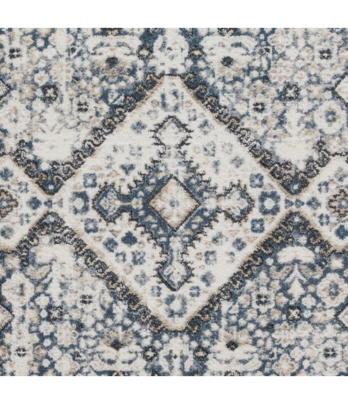 Loomaknoti Kehleigh Avelanz Blue/Cream EK014 2 ft. X 3 ft. Rectangle Rug
