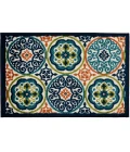 Loomaknoti Tecopa Nerleno Blue/Orange ETR01MI50 4 ft.  X 6 ft.  Rectangle Rug