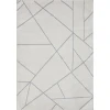 Loomaknoti Kissandrah Bixelm Cream/Gray EKI002 5 ft. 3 in. X 7 ft. 3 in. Rectangle Rug