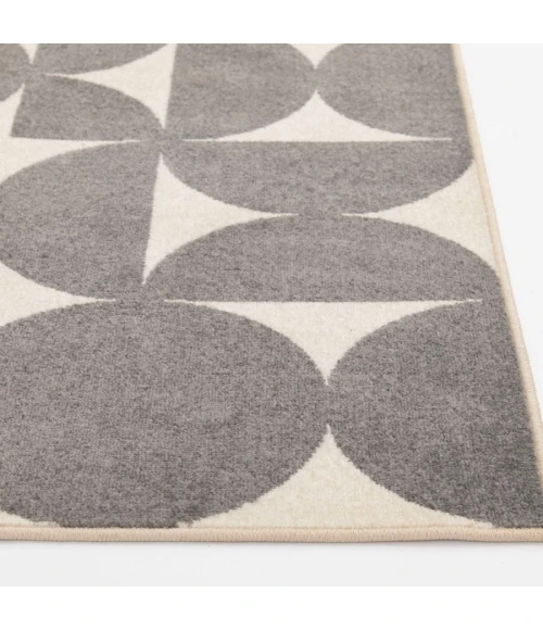 Loomaknoti Tecopa Sevella Gray/White ETR07GRW08 2 ft.  X 3 ft.  Rectangle Rug
