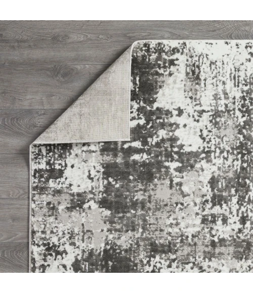 Loomaknoti Rhane Alelone Gray/Cream ER010 7 ft. 10 in. X 9 ft. 10 in. Rectangle Rug