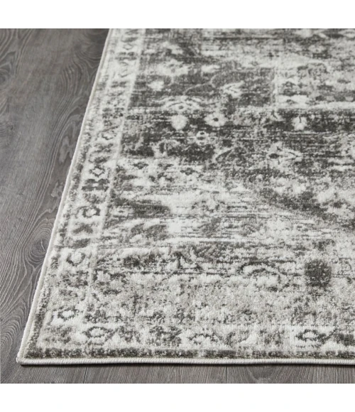 Loomaknoti Rhane Alemern Gray/Cream ER019 3 ft. 3” X 5 ft. 3” Rectangle Rug