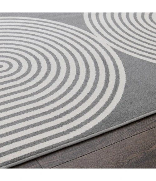 Loomaknoti Tecopa Milburm Gray/White ETR05GRW50 4 ft.  X 6 ft.  Rectangle Rug