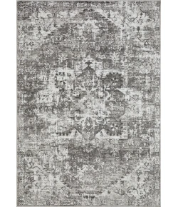 Loomaknoti Rhane Alemern Gray/Cream ER019 5 ft. 3 in. X 7 ft. 3 in. Rectangle Rug