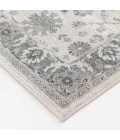 Central Oriental Erin & Ben _ Rooted Champagne/Sky Blue  Floral 7ft.10 x 9ft.10in. Rect. Rug