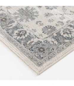 Central Oriental Erin & Ben _ Rooted Champagne/Sky Blue  Floral 7ft.10 x 9ft.10in. Rect. Rug