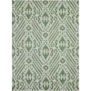 Loomaknoti Breyleigh Calitrah Cream/Green EB005 5 ft. 3 in. X 7 ft. 3 in. Rectangle Rug
