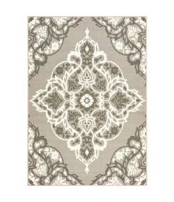 Central Oriental Io Trib Adalira Grey Area Rug 7 ft. 10 X 9 ft. 10 Rectangle