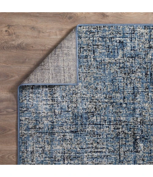 Loomaknoti Celena Altenz Blue/Cream EC003 5 ft. 3 in. X 7 ft. 3 in. Rectangle Rug