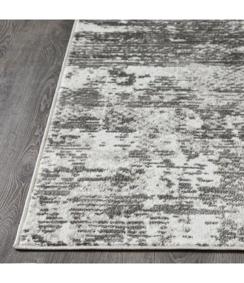 Loomaknoti Rhane Afrey Gray/Cream ER008 7 ft. 10 in. X 9 ft. 10 in. Rectangle Rug