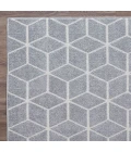 Loomaknoti Kissandrah Beraddo Gray/Cream EKI003 5 ft. 3 in. X 7 ft. 3 in. Rectangle Rug