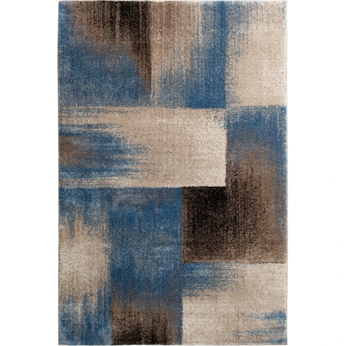 Central Oriental Structures Dusk/Multi Abstract 2ft.3in. x 7ft.6in. Rect. Rug