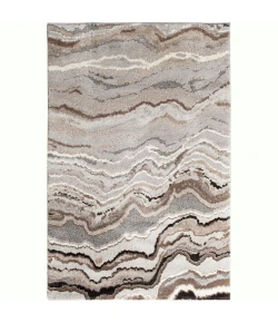 Central Oriental Structures Dusk/Multi Abstract 7ft.10in. Round. Rug