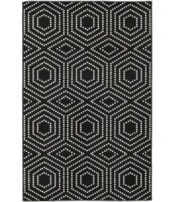 Loomaknoti Tecopa Kaharie Black/White 2349OS47EC 4 ft. X 6 ft. Rectangle Rug