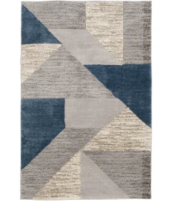 Central Oriental Structures Buff/Metal Geometric 6ft.6 x 9ft.6in. Rect. Rug