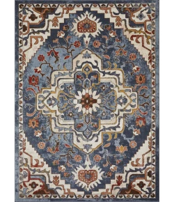Loomaknoti Alsbrooke Zailorn Blue/Cream EA006 7 ft. 10 in. X 9 ft. 10 in. Rectangle Rug