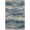 Central Oriental Structures Cloud/Glass Abstract 7ft.10in. x 9ft.10in. Rect. Rug