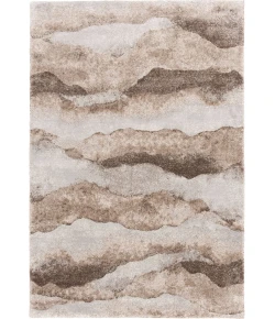 Central Oriental Structures Mink/Java Abstract 7ft.10in. x 9ft.10in. Rect. Rug
