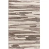 Central Oriental Structures Buff/Metal Abstract 7ft.10in. x 9ft.10in. Rect. Rug