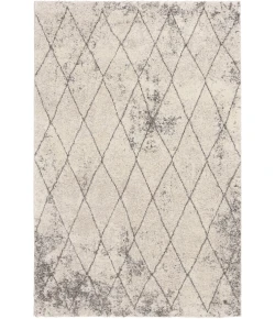 Central Oriental Structures Buff/Metal Moroccan 7ft.10in. x 9ft.10in. Rect. Rug