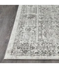 Loomaknoti Rhane Aleckan Gray/Cream ER015 2 ft.  X 3 ft.  Rectangle Rug