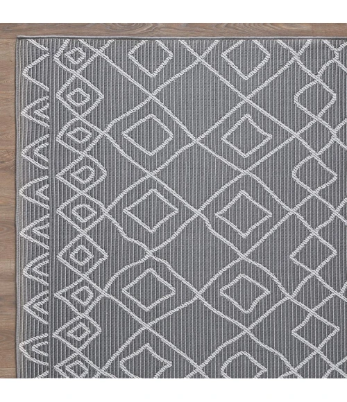 Loomaknoti Breyleigh Calvyn Gray/Cream EB004 3 ft. X 5 ft. Rectangle Rug
