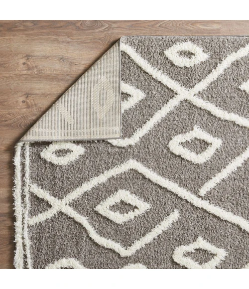Loomaknoti Vemoa Avonako Gray/Cream EV003 2 ft.  X 6 ft. 7” Rectangle Rug