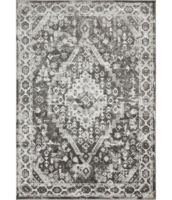 Loomaknoti Rhane Adleigh Gray/Cream ER012 5 ft. 3 in. X 7 ft. 3 in. Rectangle Rug