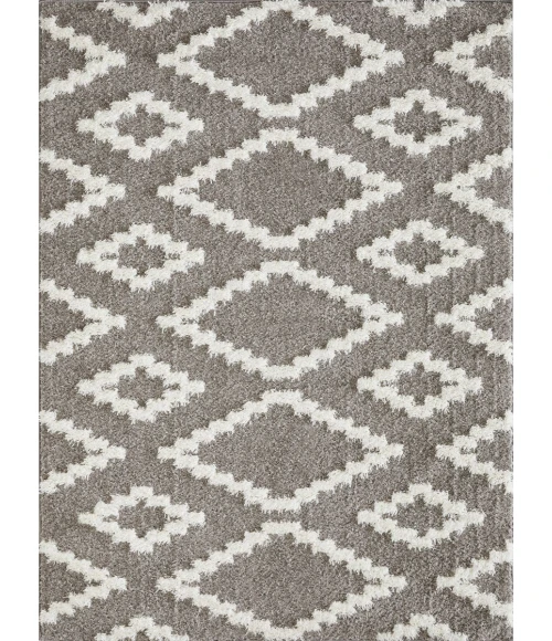 Loomaknoti Vemoa Aslayn Gray/Cream EV002 5 ft. 3” X 7 ft. 3” Rectangle Rug