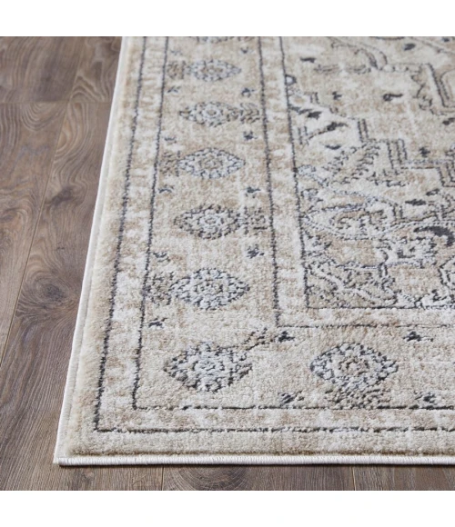 Loomaknoti Kehleigh Avalie Cream/Beige EK017 5 ft. 3 in. X 7 ft. 3 in. Rectangle Rug