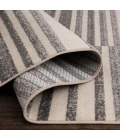 Loomaknoti Tecopa Varonika Gray/White ETR18GRW85 9 ft. 10 in. X 12 ft. 10 in. Rectangle Rug