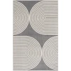 Loomaknoti Tecopa Milburm Gray/White ETR05GRW85 9 ft. 10 in. X 12 ft. 10 in. Rectangle Rug