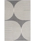 Loomaknoti Tecopa Milburm Gray/White ETR05GRW60 6 ft. 7” X 9 ft. 2” Rectangle Rug