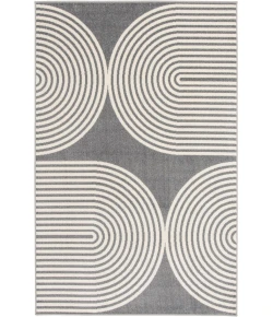 Loomaknoti Tecopa Milburm Gray/White ETR05GRW85 9 ft. 10 in. X 12 ft. 10 in. Rectangle Rug