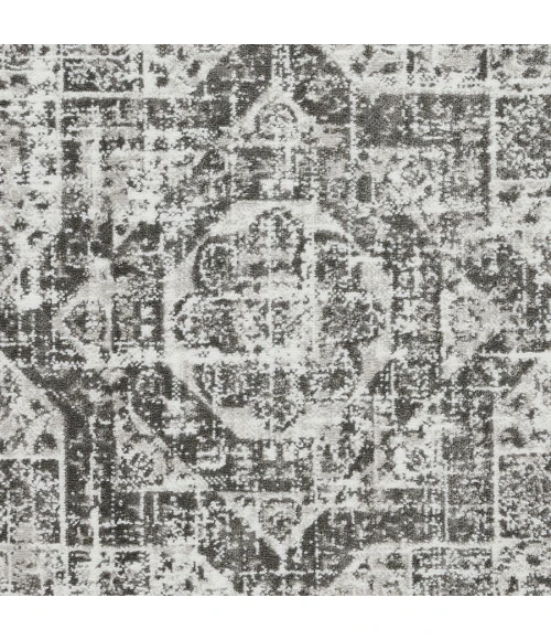 Loomaknoti Rhane Aberd Gray/Cream ER007 9 ft. 10 in. X 12 ft. 10 in. Rectangle Rug