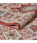 Loomaknoti Alsbrooke Delary Orange/Cream EA005 9 ft. 10 in. X 12 ft. 10 in. Rectangle Rug