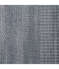 Loomaknoti Breyleigh Canderz Blue/Gray EB008 7 ft. 10 in. X 9 ft. 10 in. Rectangle Rug