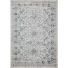 Loomaknoti Kehleigh Avnorie Cream/Blue EK012 5 ft. 3 in. X 7 ft. 3 in. Rectangle Rug