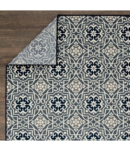 Loomaknoti Tecopa Kidore Blue/White ETR03BWH08 2 ft.  X 3 ft.  Rectangle Rug