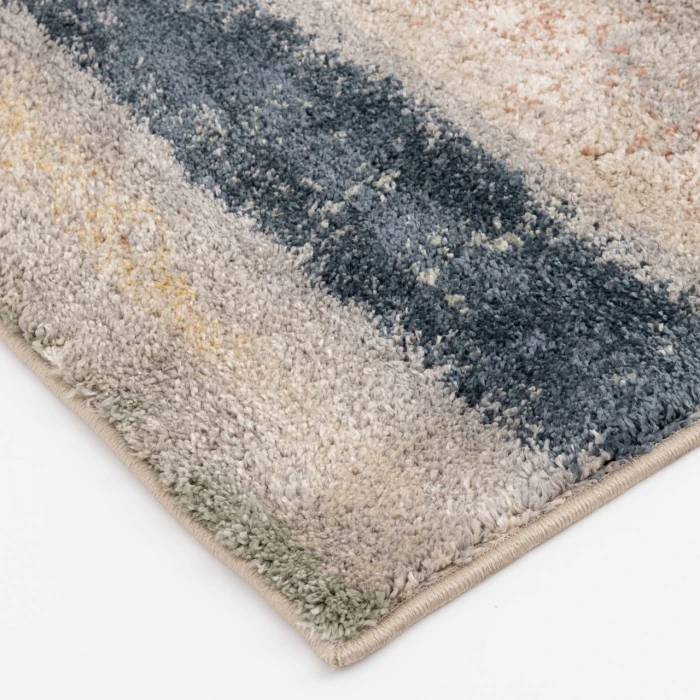 Central Oriental Stonington Coconut/Multi Abstract 7ft.10in. x 9ft.10in. Rect. Rug