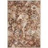 Loomaknoti Alsbrooke Amibell Brown/Red EA002 3 ft. 3 in. X 5 ft. 3 in. Rectangle Rug