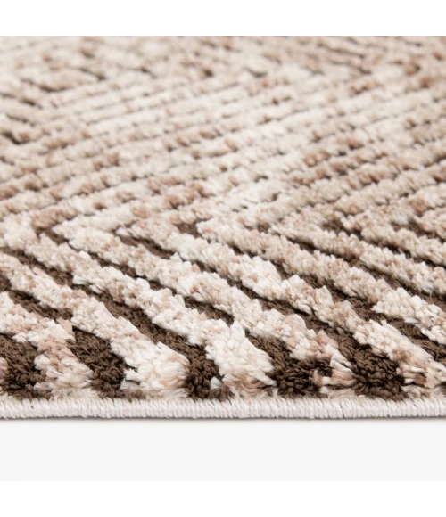 Central Oriental Stonington Coconut/Oatmeal Moroccan 7ft.10in. x 9ft.10in. Rect. Rug