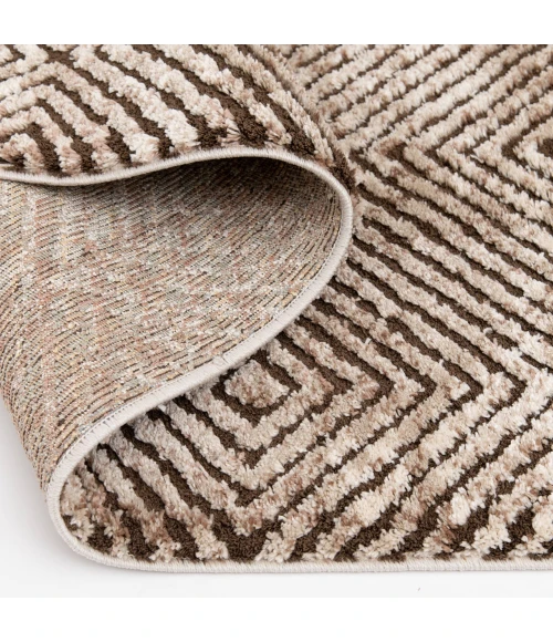 Central Oriental Stonington Coconut/Oatmeal Moroccan 7ft.10in. x 9ft.10in. Rect. Rug