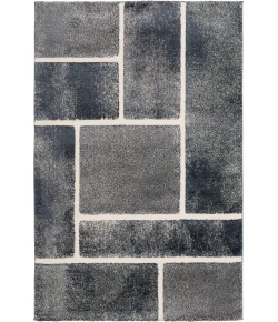 Central Oriental Stonington Denim/Zinc Geometric 5ft. x 7ft.6in. Rect. Rug