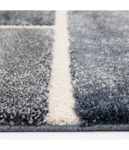 Central Oriental Stonington Denim/Zinc Geometric 5ft. x 7ft.6in. Rect. Rug