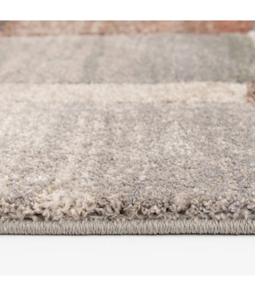 Central Oriental Stonington Almond/Clay Geometric 5ft. x 7ft.6in. Rect. Rug