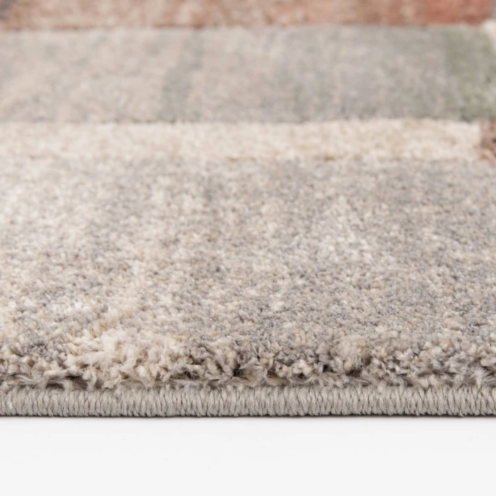 Central Oriental Stonington Almond/Clay Geometric 5ft. x 7ft.6in. Rect. Rug