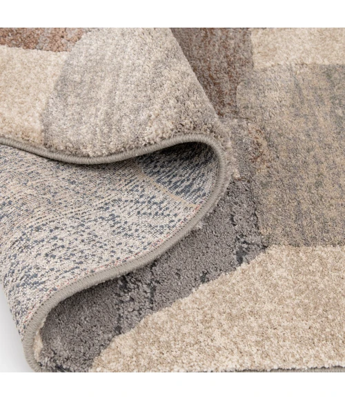 Central Oriental Stonington Almond/Clay Geometric 5ft. x 7ft.6in. Rect. Rug